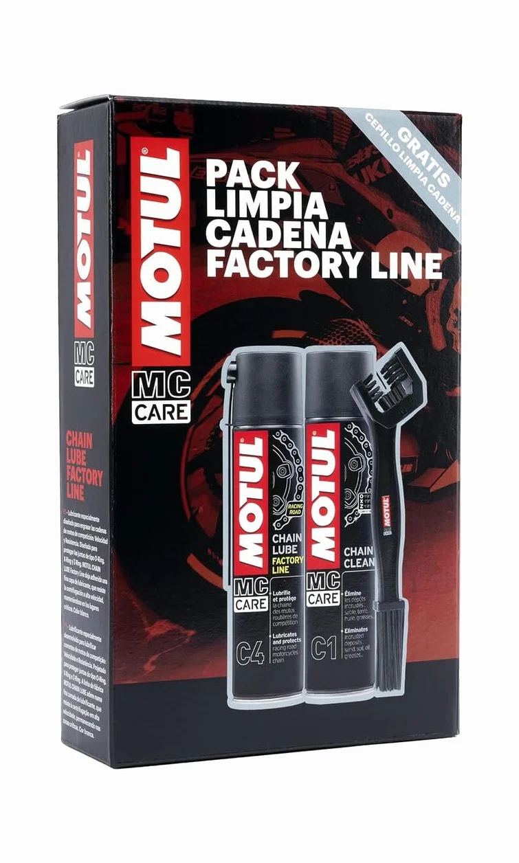 Pack De Limpieza Y Engrase para Cadenas De Moto Line (C1+C4) + Un Exclusivo Libro Pdf sobre Motos Escrito por El Tudetic Team TUDETIC-PDF-109919