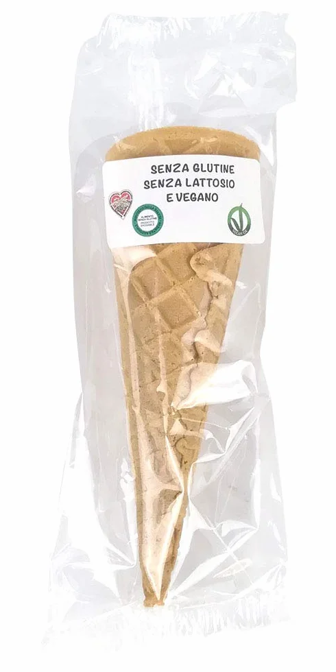 Conos veganos para helado sin gluten ni lactosa para celíacos - 40 unidades