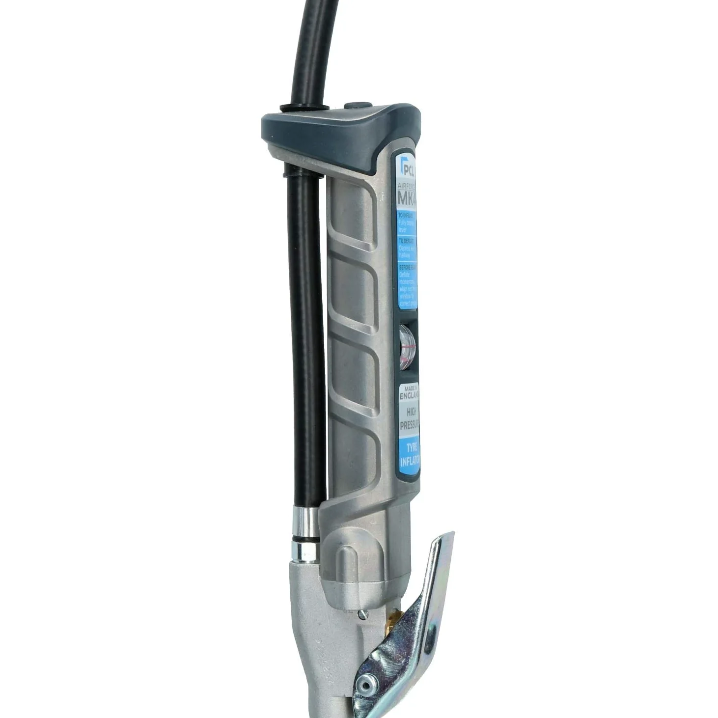 Manometro inflado neumatico PCL 0-174 PSI 3.6M manguera Airforce MK4 Twin Fin