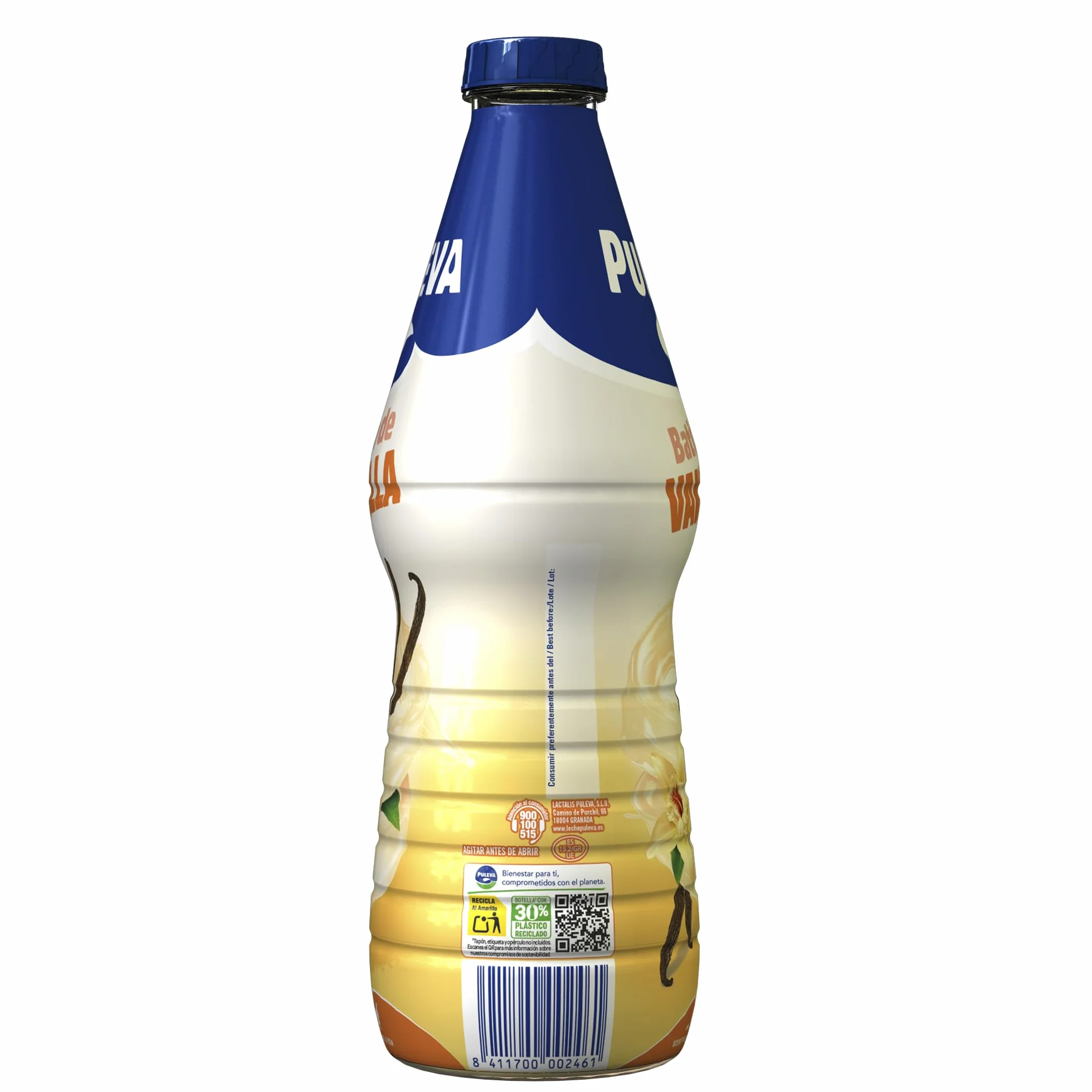 Puleva Batido de Vainilla, Rico en Calcio, Proteínas y Vitamina D, Sin Gluten, Bebida Láctea 1 L
