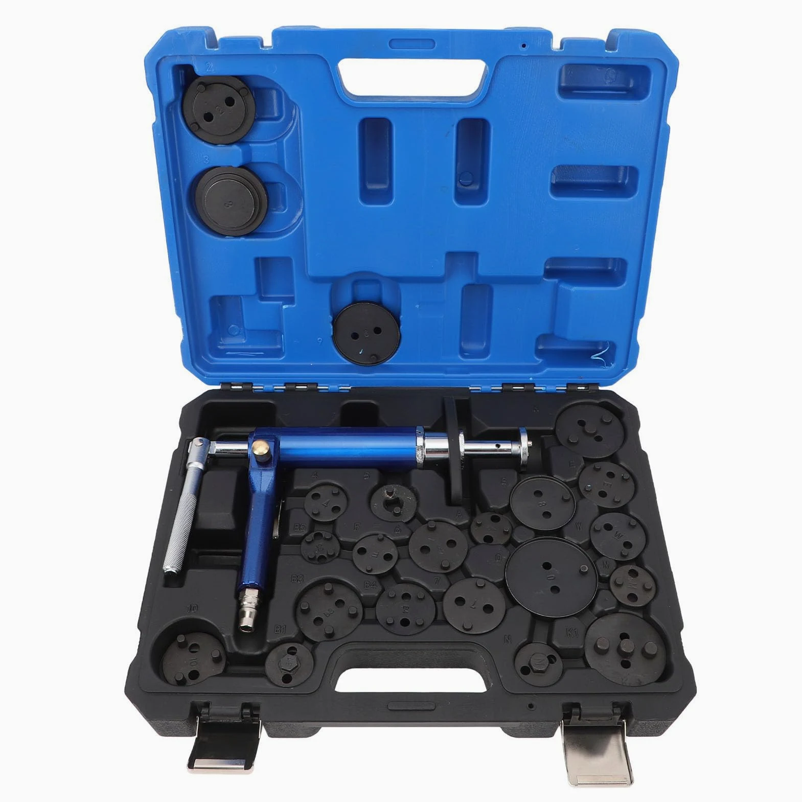 Dioche Kit de Herramientas de Compresión de Pinza de Freno Neumática de 23 Piezas Wind Back - Herramienta de Rebobinado de Pistón de Freno de Disco para una Compresión Eficiente del Pistón de la