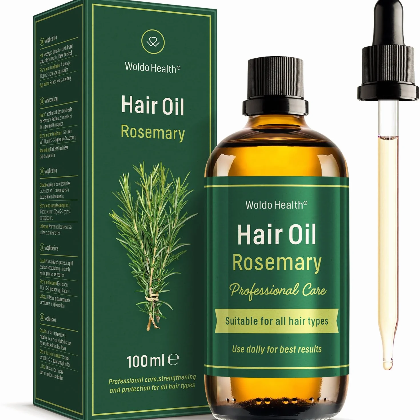 Aceite de Romero para el Cabello con Biotina y Vitamina E 100ml