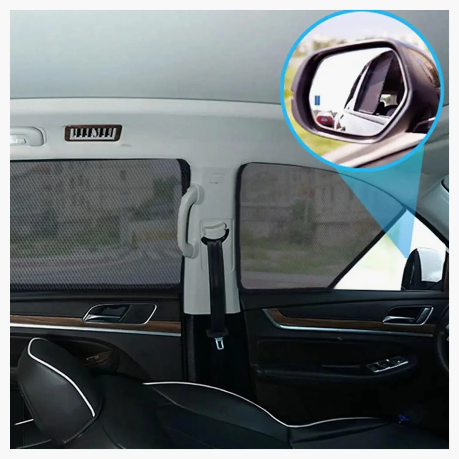 Parasol Ventanilla Coche Parasol Magnético para Peugeot 2008 2013-2019 Parasol para Parabrisas Delantero Cortina De Verano Accesorios para Coche Parasoles(Back Windshield)