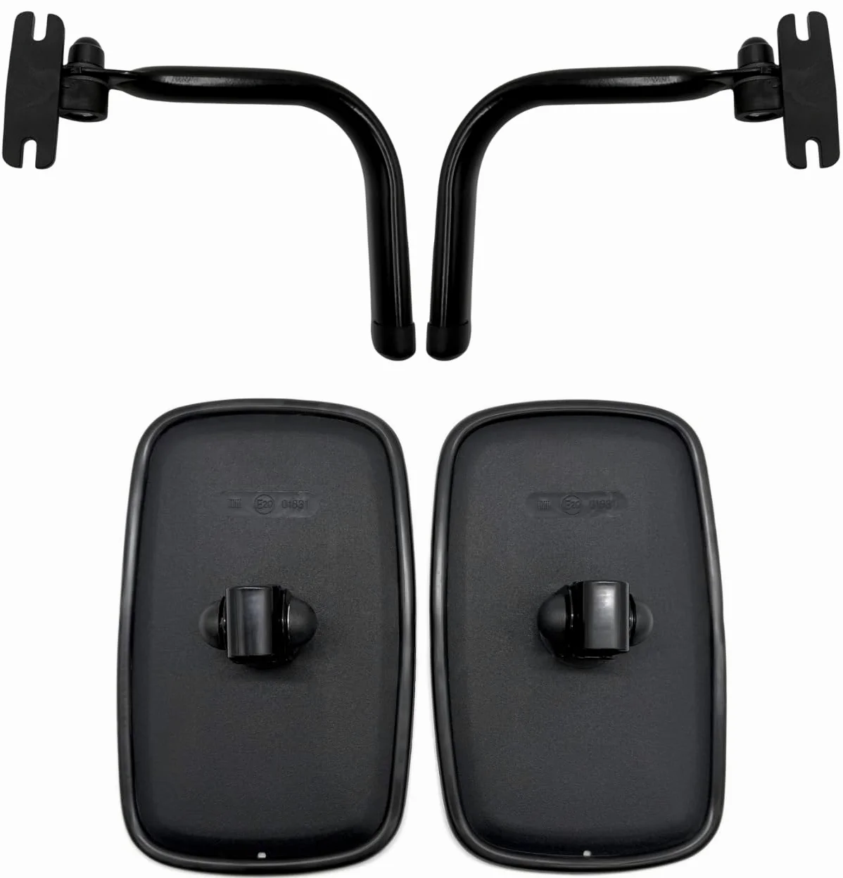 2 espejos retrovisores exteriores ø18 Bagger Transporter Traktor 230 x 145 mm Soporte de espejo