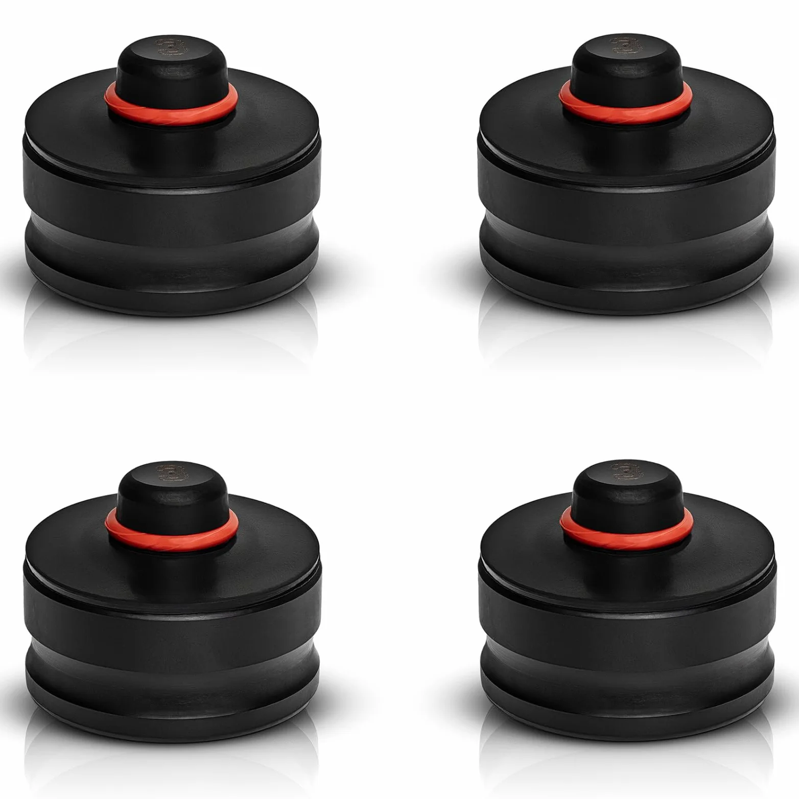 Jack Pads Juego de 4 adaptadores para gato hidráulico con núcleo de metal para Tesla Model 3 y Model Y