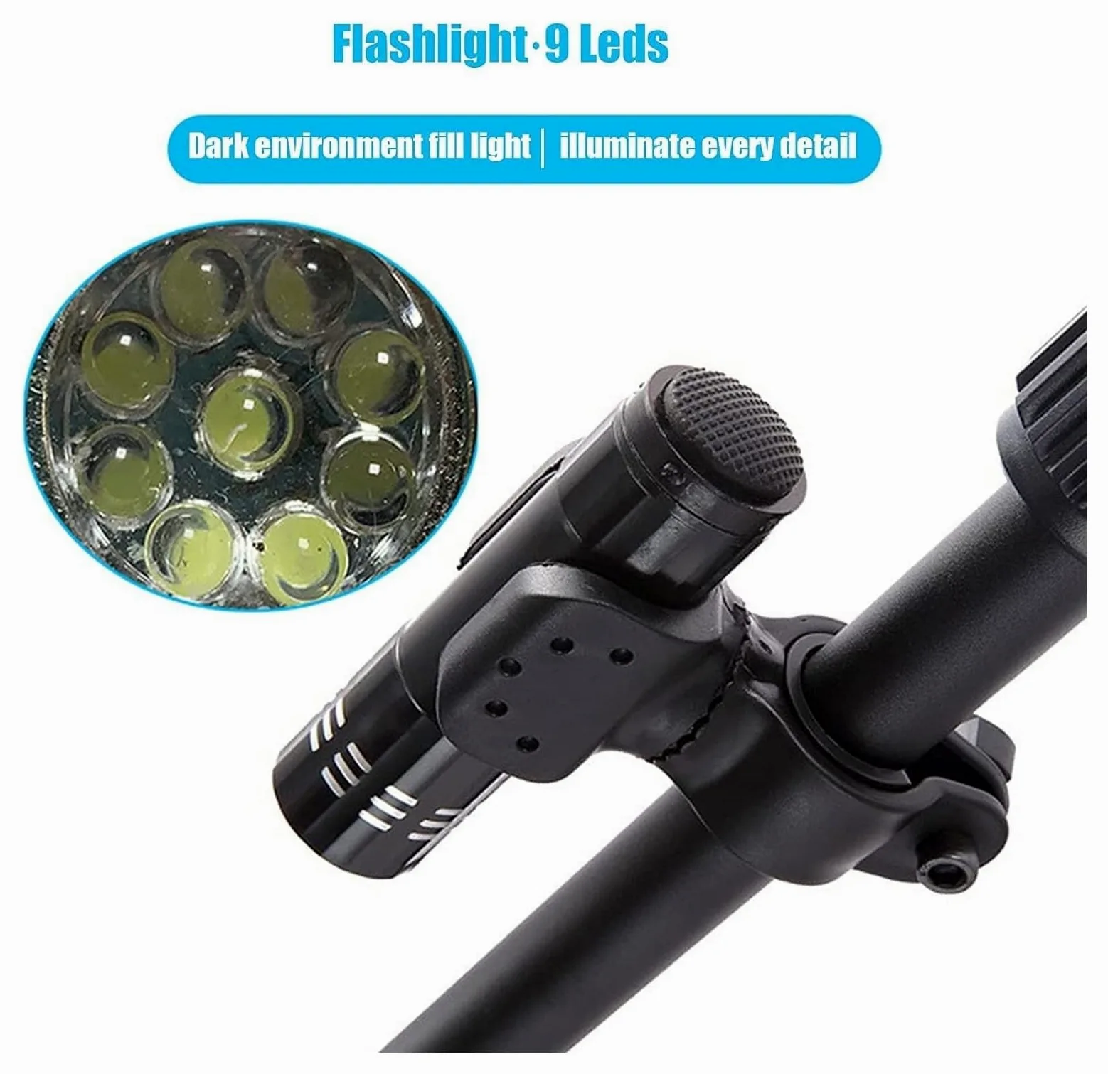 Espejo De Inspección De Bajos del Vehículo, Espejo De Inspección De Bajos del Vehículo con Ruedas Y Luces Led, Varilla Telescópica Ajustable De 50 A 100 Cm.