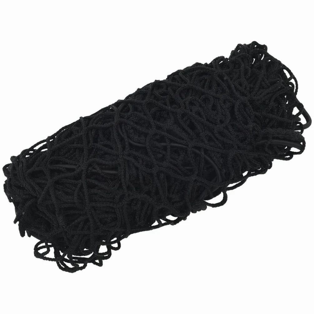 Red de seguridad de carga para remolques, 5 x 3,5 m, con cuerda de goma de 6 mm, para remolques, camiones, portaequipajes, color negro