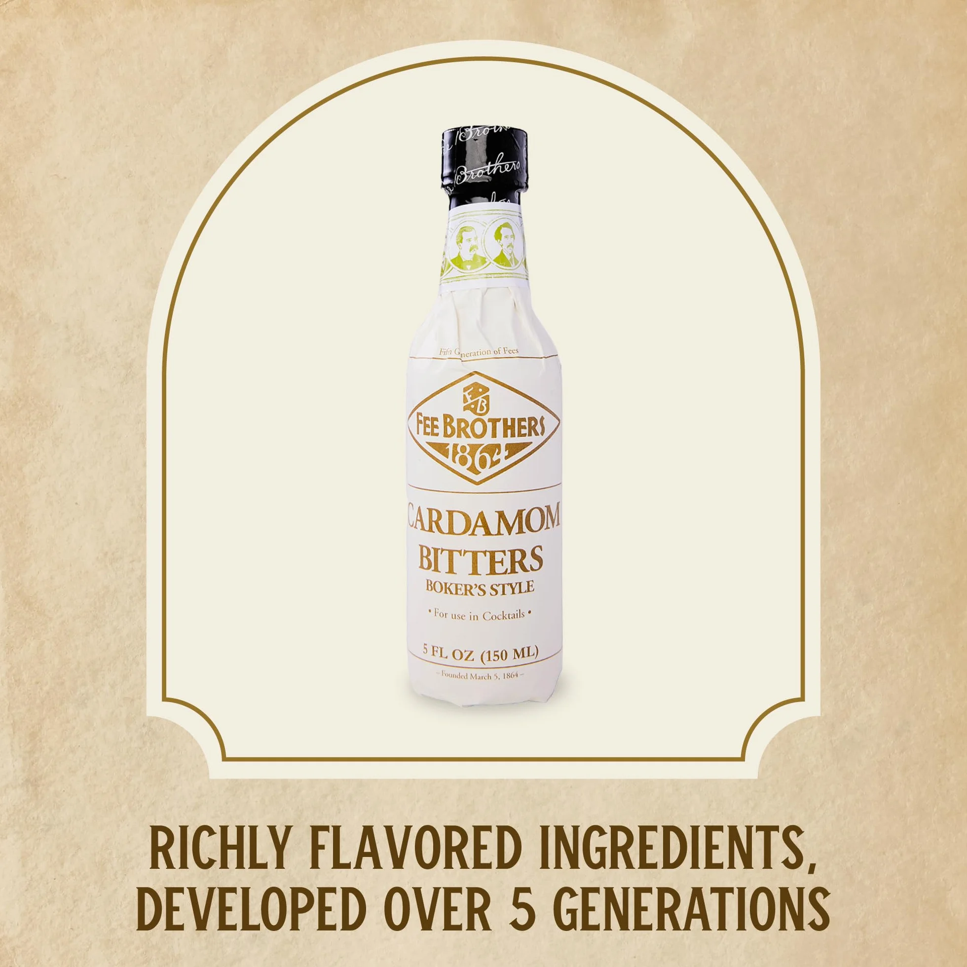 Fee Brothers Cardamomo Bitter 0.15L 150 ml