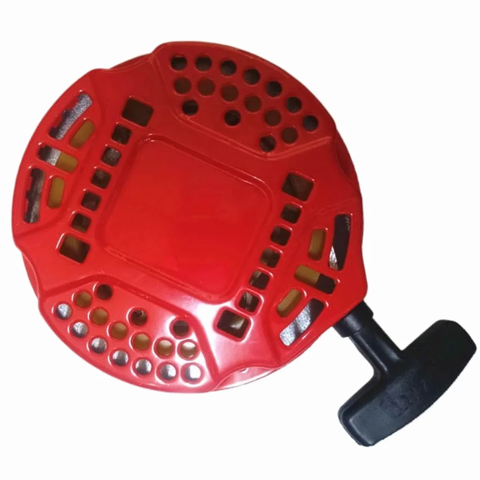 Arrancador de retroceso 4 pernos Altura 48 mm Polea de arranque por cuerda Cubierta de resorte de rebobinado Conjunto de agarre de cuerda Compatible con 170F