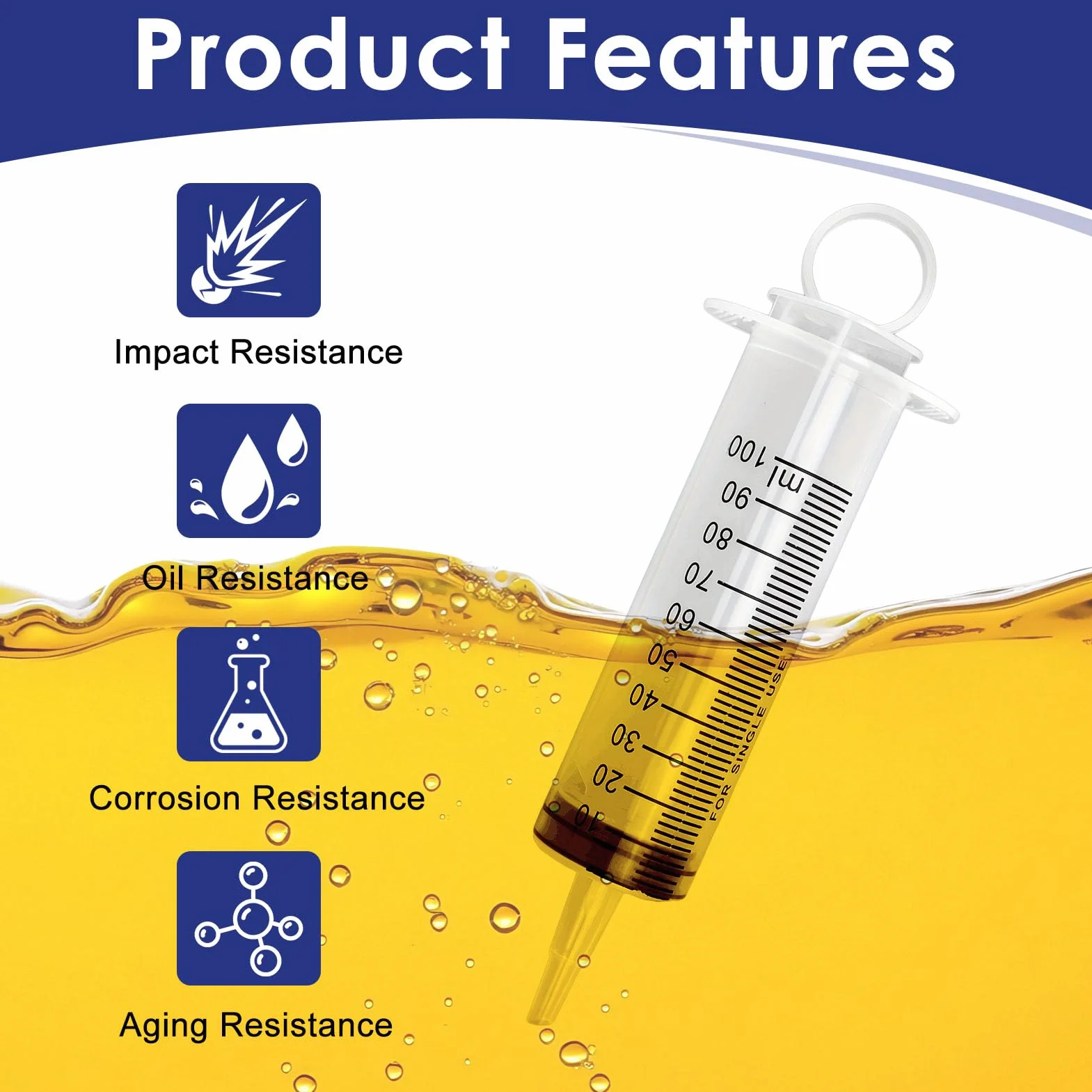 Herramienta De Purga 100ml, Purgador De Frenos con Manguera 50cm, Extractor Aceite Coche Y Líquido De Frenos, Chupona Aceite Coche Universal para Moto Quad Scooter Automóvil Y Bicicleta