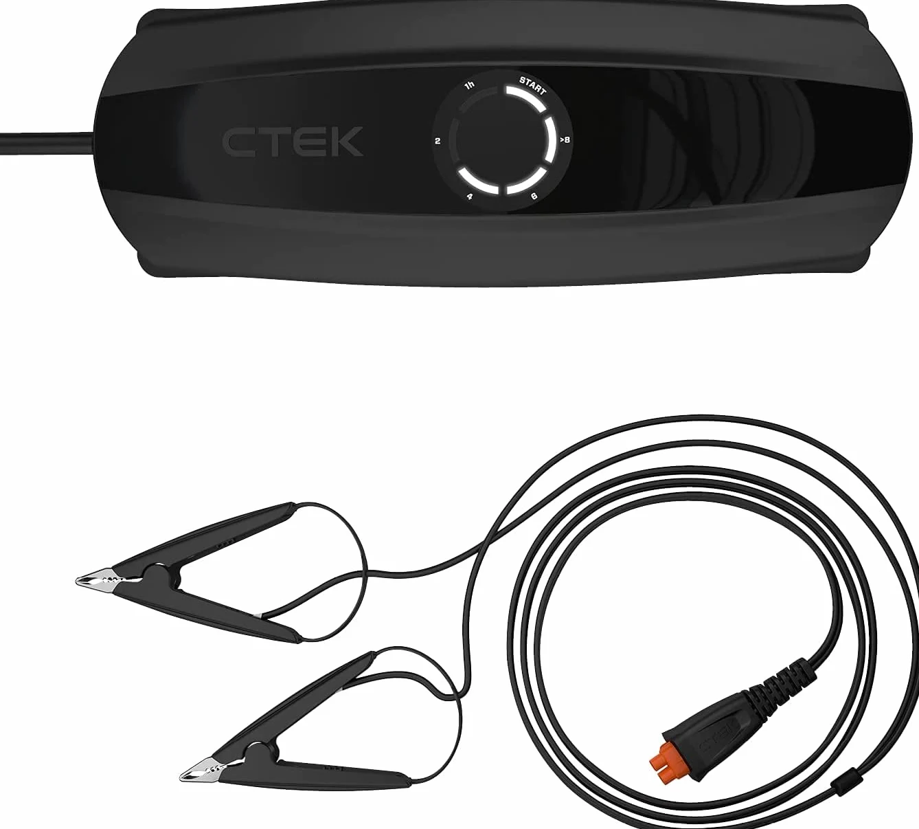CTEK CS One, Cargador de Batería 12V, Cargador Inteligente de Baterias, Cargador De Batería De Coche Y Moto, Mantenedor De Batería con Carga Adaptable, Aplicación Y Abrazaderas Sin Polaridad