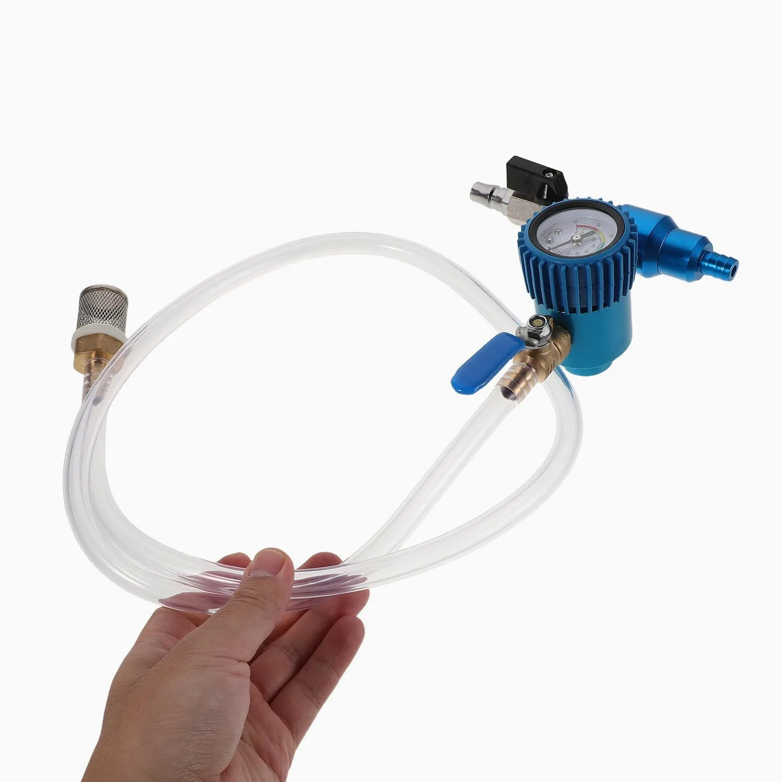 ORFOFE Máquina Llenadora de Anticongelante para Coche Kit de Llenado de Refrigerante Diseño Antiderrames Herramienta de Vacío de Refrigerante para Reemplazar el Líquido sin Derrames