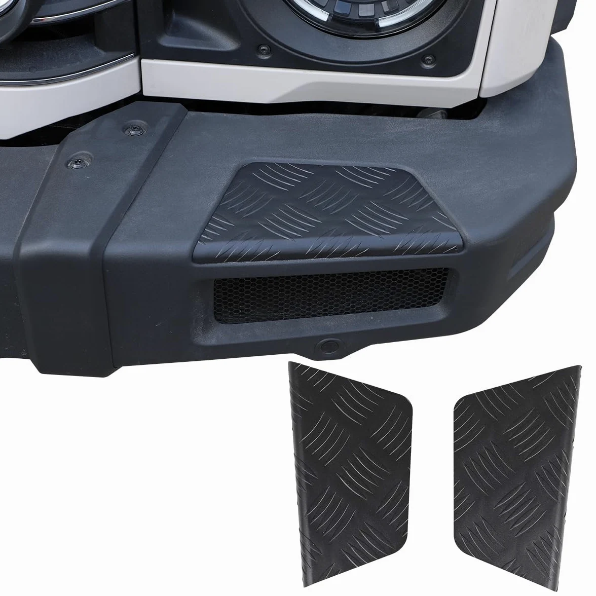Protección de esquina de coche, inserto de cojín de protección de parachoques delantero compatible con Ineos Grenadier 2020-2024, accesorios de protección anticolisión para ala delantera de carrocería