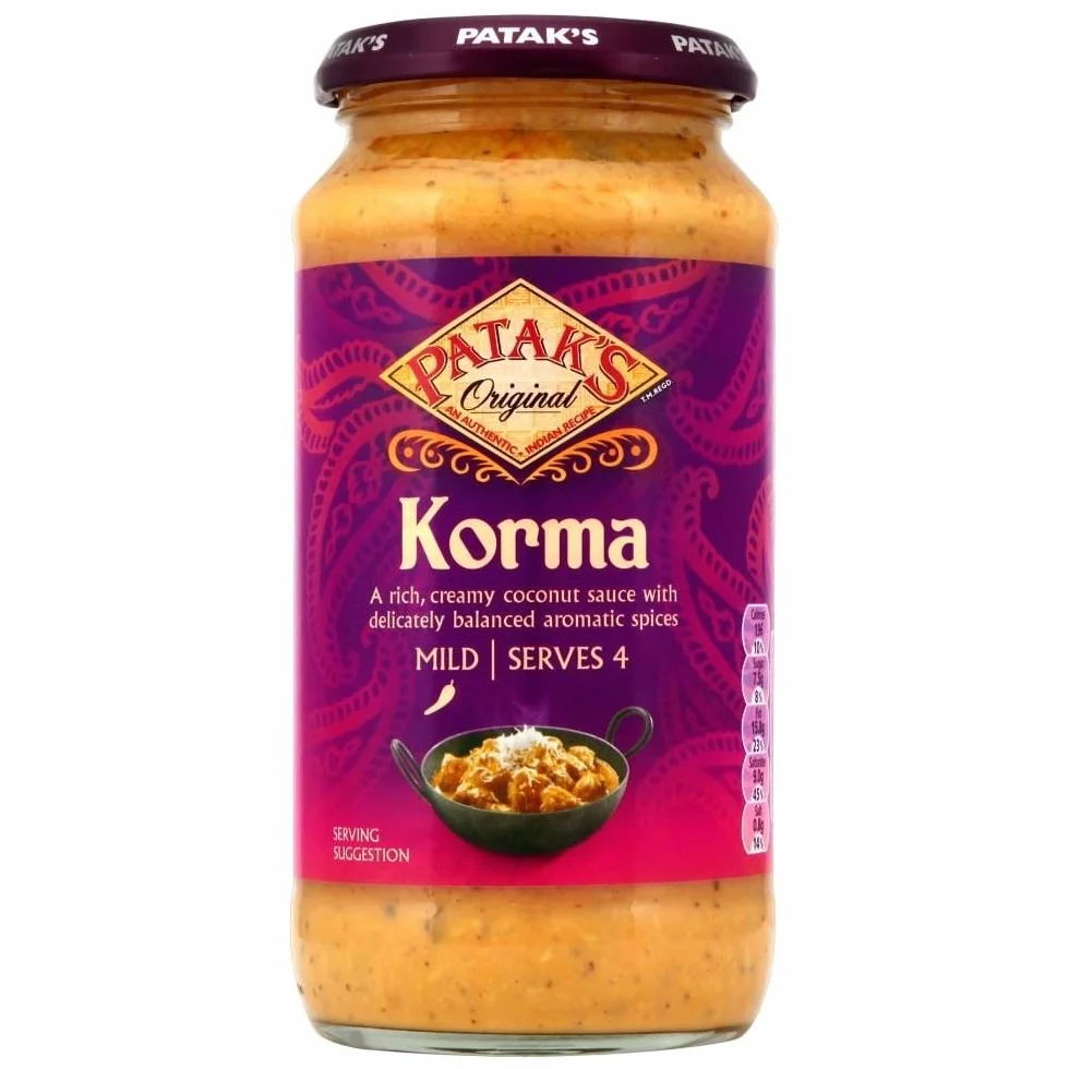 Patak's Salsa Korma Leve 450g Paquete de 2