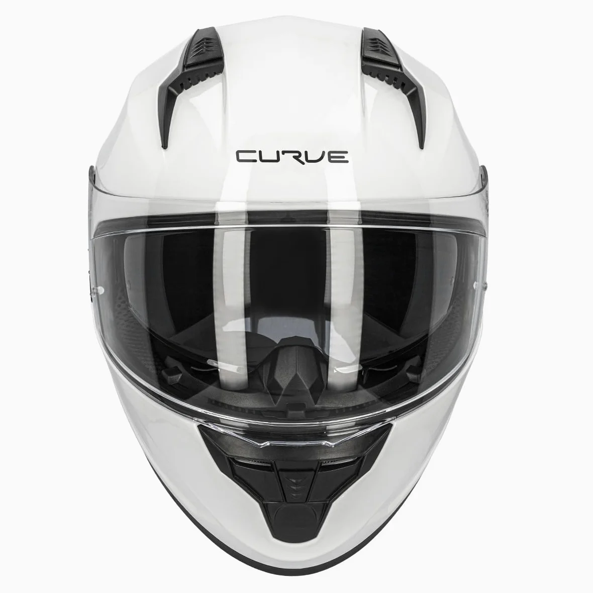 Curve Casco Integral para Moto, Lead, Material Resina ABS termoplástica, Sistema de ventilación, Visor Solar Ahumado, Cierre micrométrico, Adultos, Hombre y Mujer, ECE 22.06