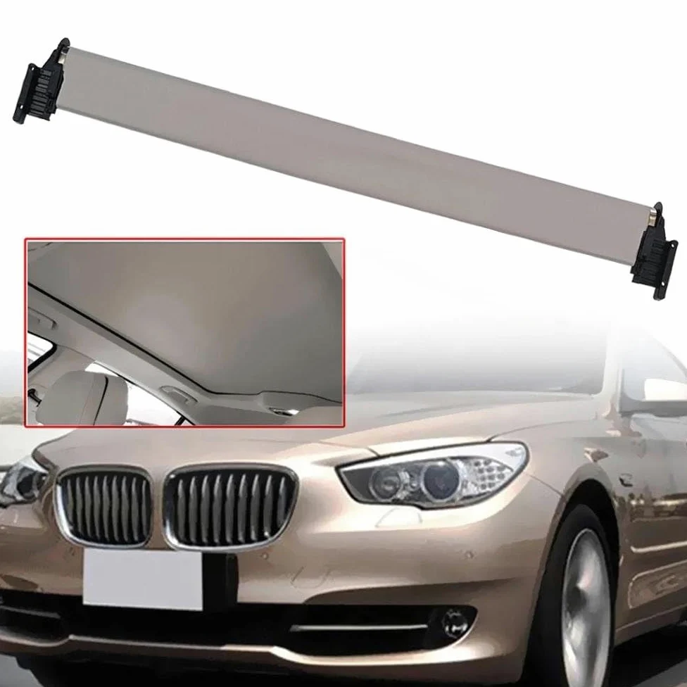 Parasol Coche Lateral para Serie 5 GT5 F07 535i 550i 2010-2017 Conjunto De Cubierta Cortina para Parasol Techo Corredizo Panorámico para Automóvil Accesorios para Coche(Beige)