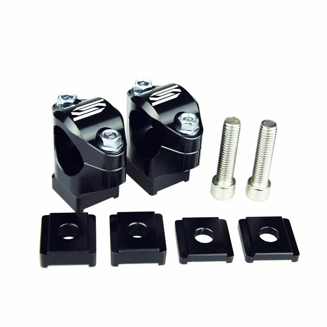 SCAR Torretas Manillar Ø28 Compatible con KTM EXC EXCF XCW XCFW TPI 85-500 BETA RR GASGAS MC MCF EC ECF EX EXF HUSQVARNA TE FE SHERCO SER SEFR