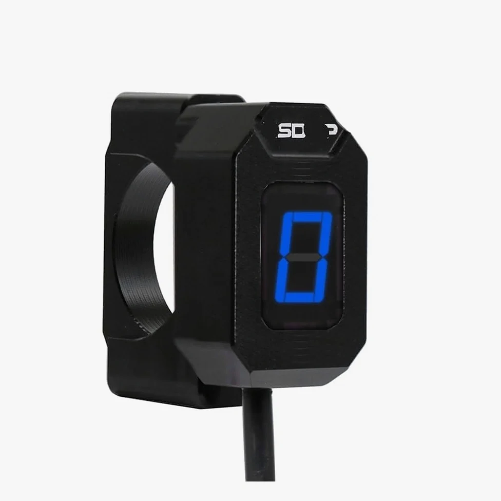 Indicador Marcha Digital Motocicleta Indicador de Marcha Digital para Motocicleta, Pantalla LED, Soporte magnético para Palanca Cambios