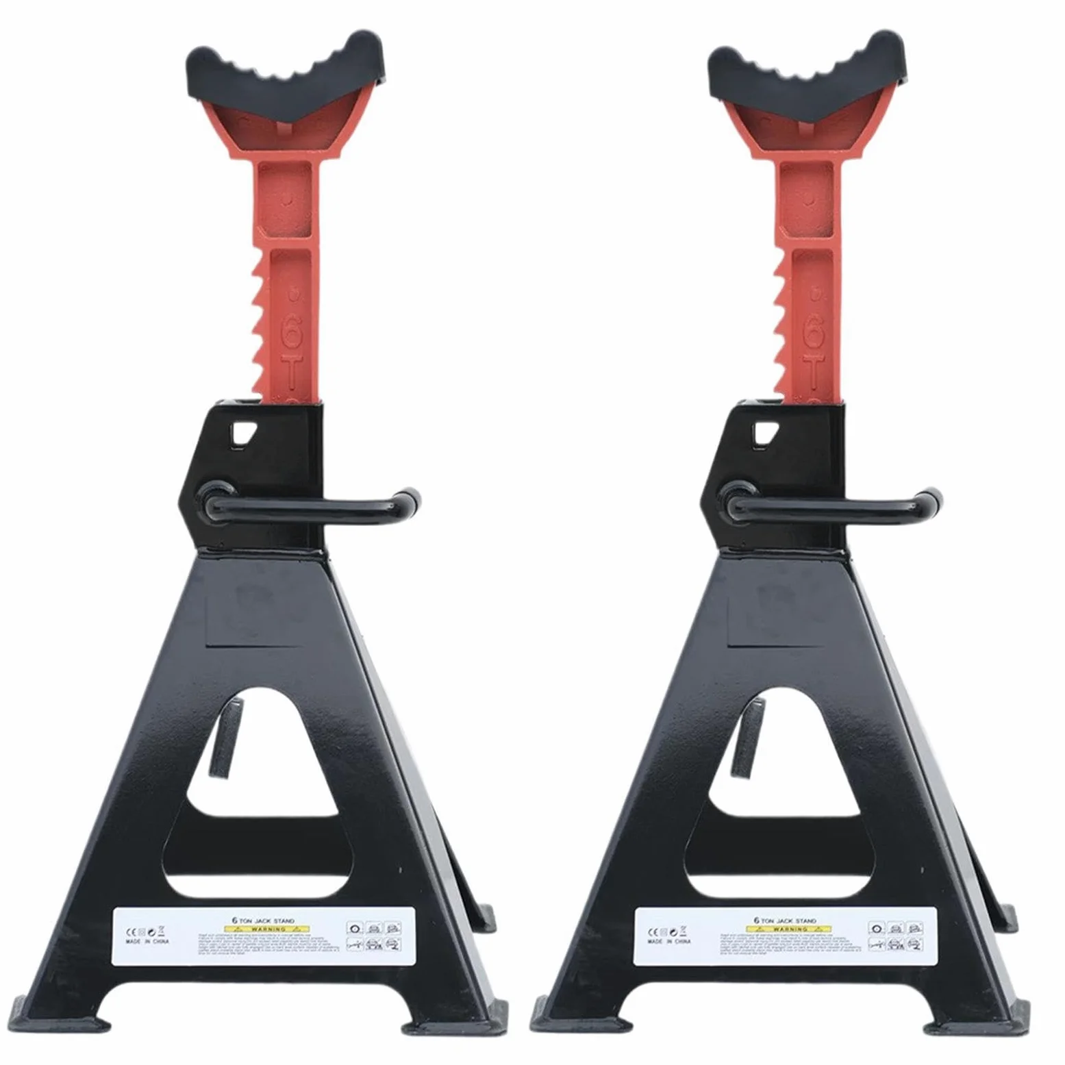 Caballetes 3 Toneladas Caballete Ajustable con Bloqueo 3/6 Toneladas | Soporte Coche Portátil Para Remolques Camiones Vehículos Automoción SUV Motocicletas Garaje