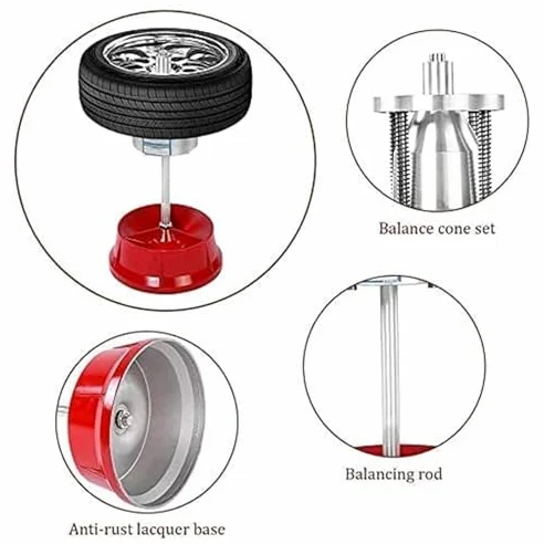 Soporte equilibrador manual de neumáticos, herramienta de acero resistente para reparación de ruedas de automóviles y camiones ligeros