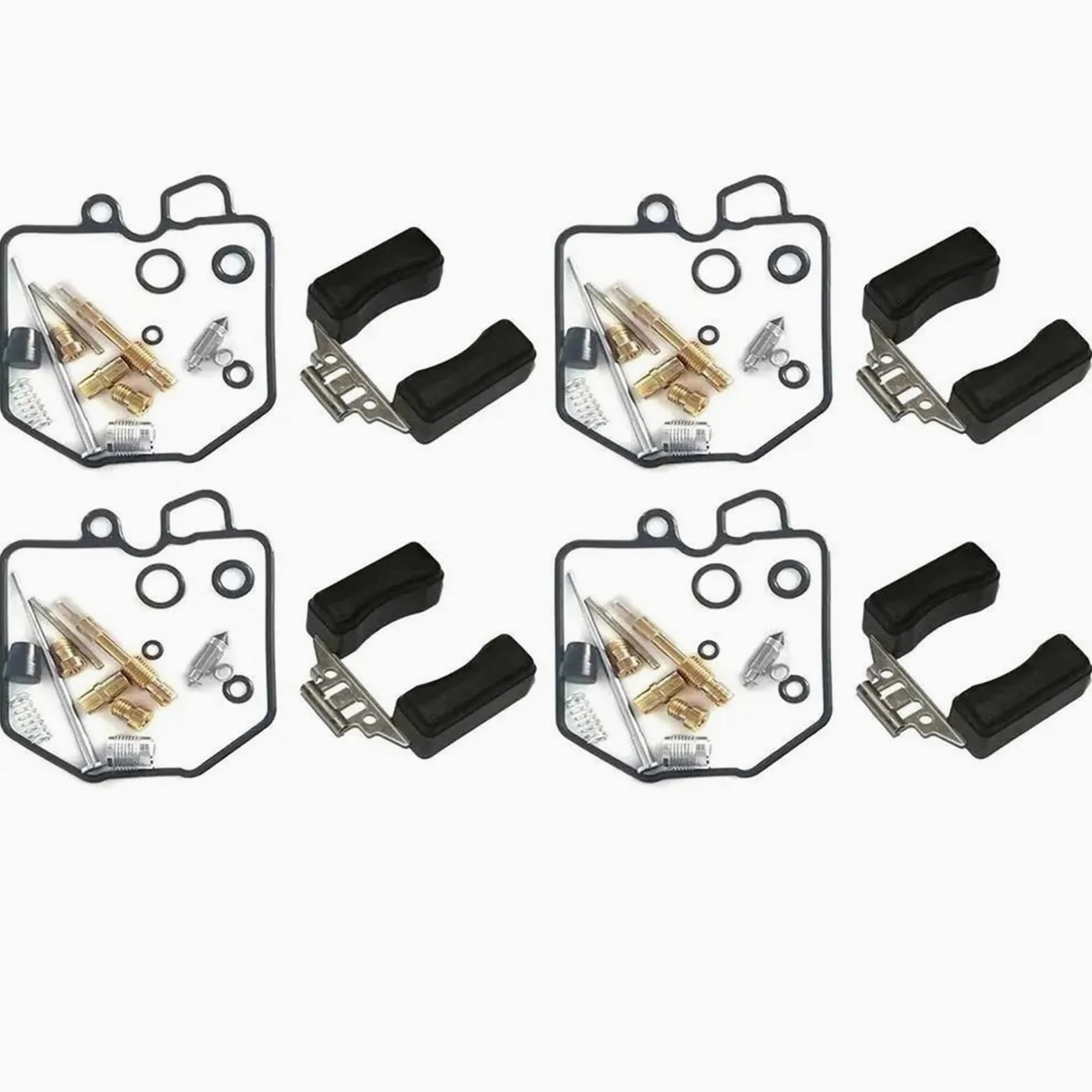 Juego De Reconstrucción Carburador Kit De Reparación Carburador Motocicleta para CX500, CX500C, Custom, CX500D GL500 Flotadores, Junta Juego Válvulas Aguja(Conjunto 3)