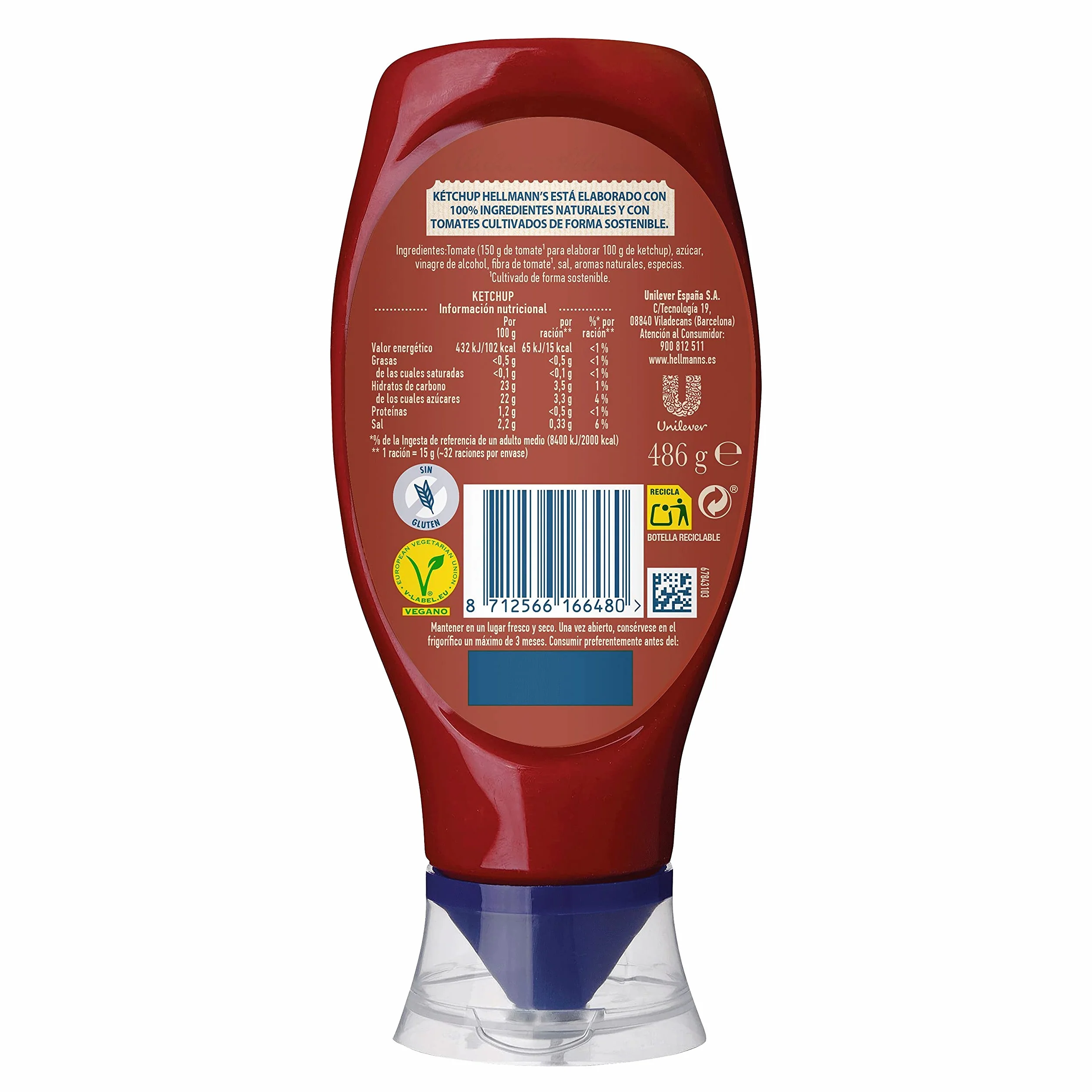 Hellmann's Bocabajo Salsa Kétchup 468 g