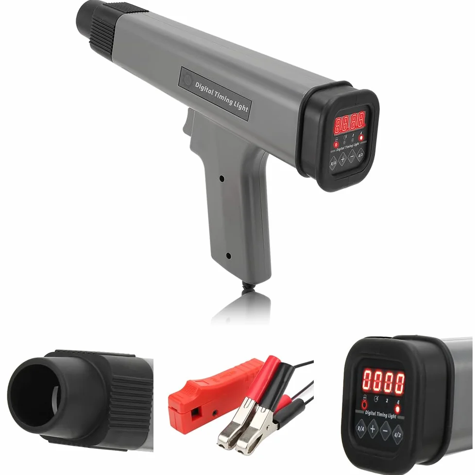 Pistola estroboscópica Digital 12V LED para Coche y Moto Gasolina