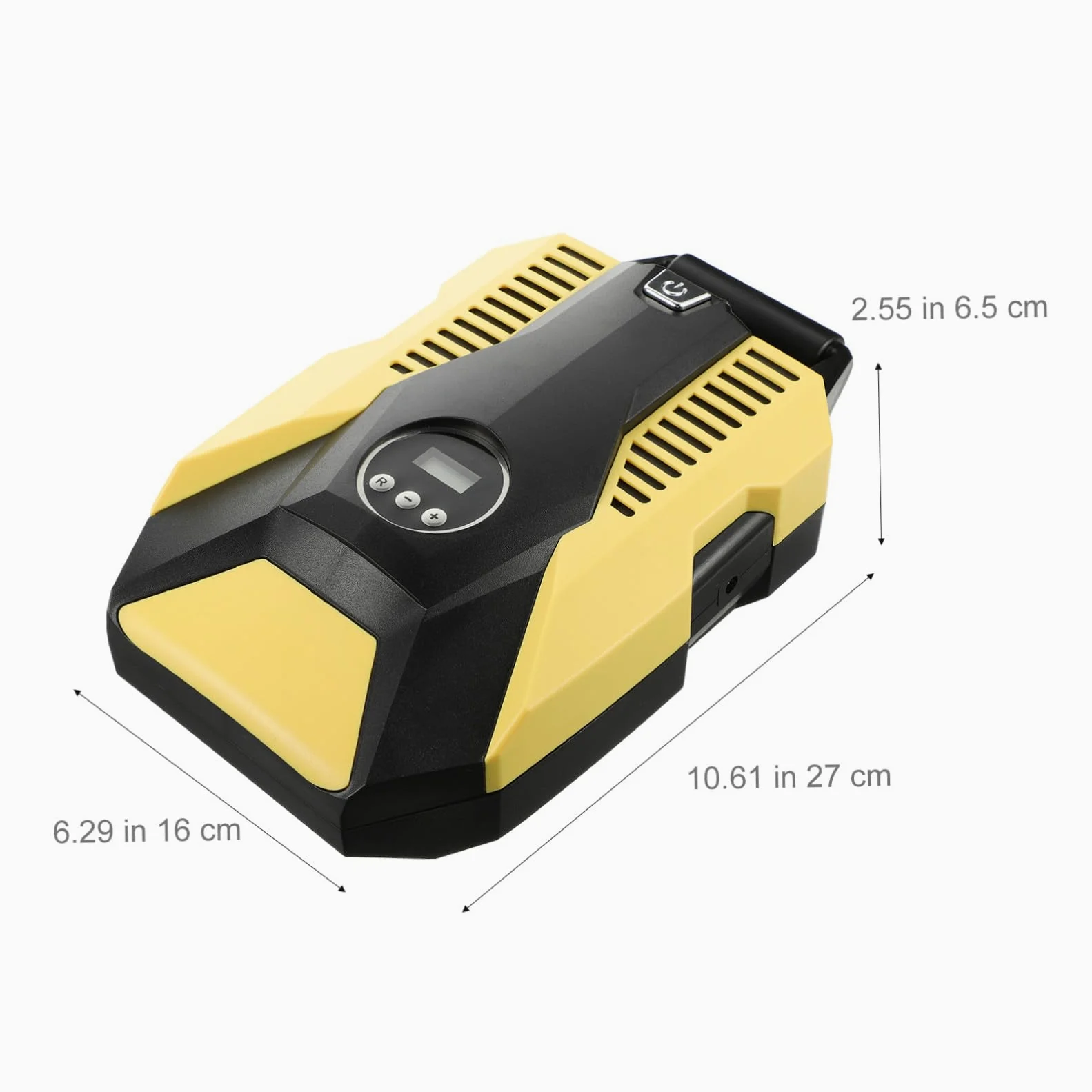 ORFOFE Inflador Integrado de Eléctrico para Portátil Neumáticos Coche Estable con Pantalla Digital, Manómetro y Diseño Abs con Cobre, Adecuado para Mantener Presión en Ruedas