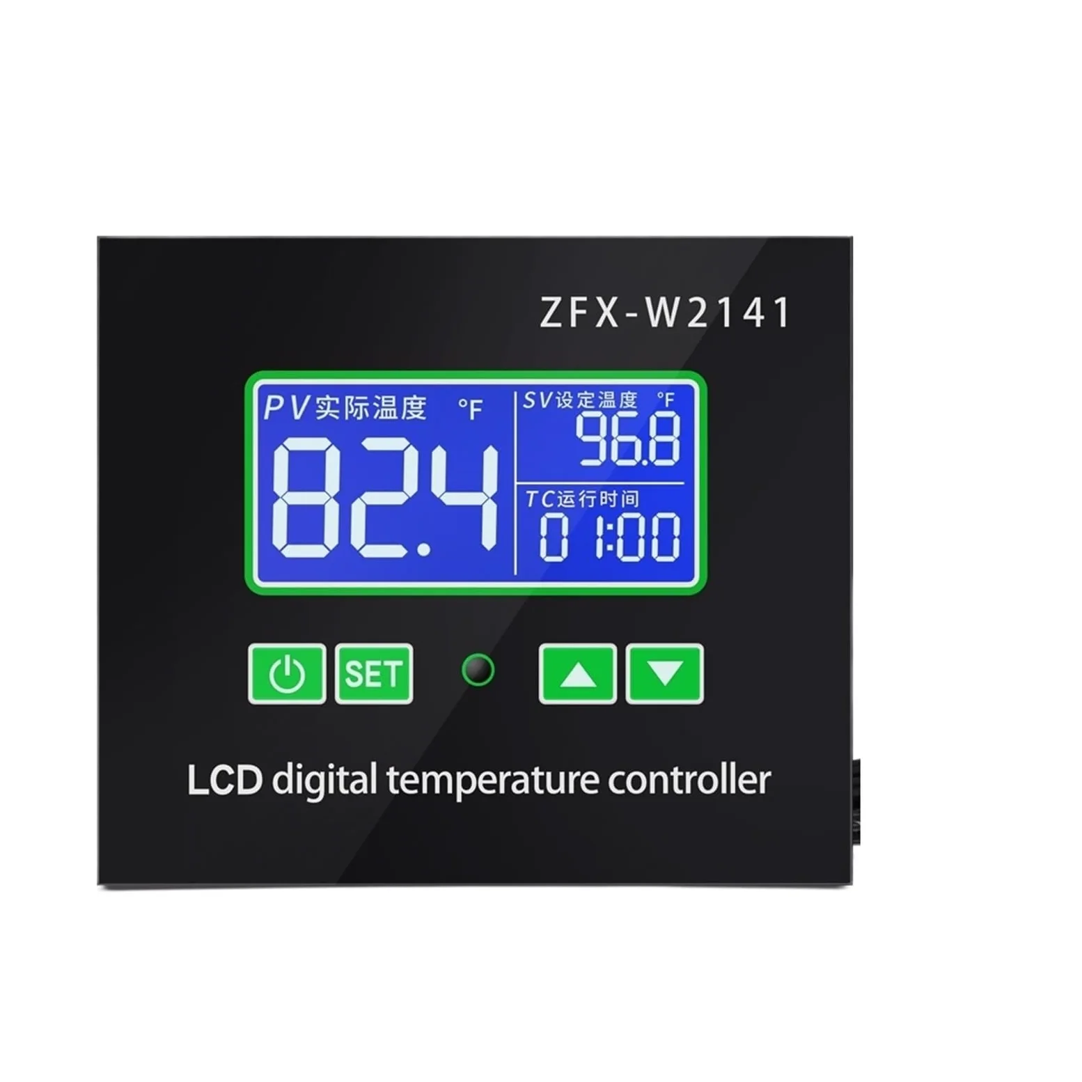 Termostato controlador de temperatura con microcomputadora digital LCD con temporizador, temperatura constante alta y