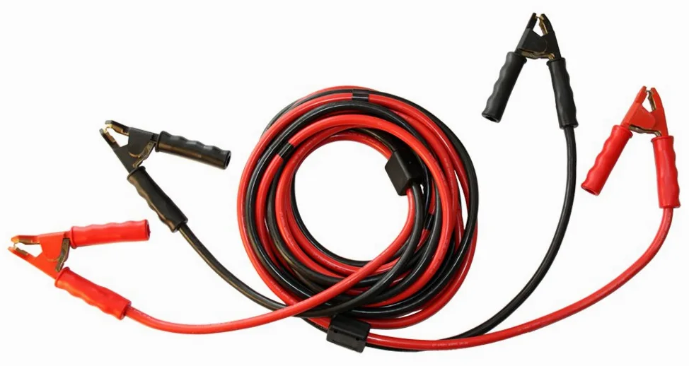 IPmediaPRO TS 870 - Cable de Arranque (70 mm², Cobre, 7 m, con Circuito Protector, con Pinzas de latón en ángulo)