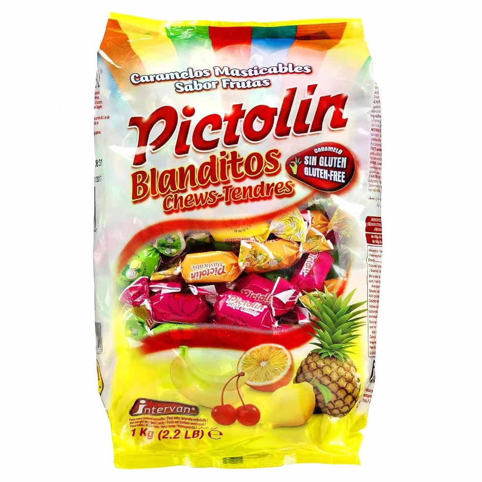 Pictolín Blanditos Caramelos Masticables Sabor Frutas Bolsa 1kg