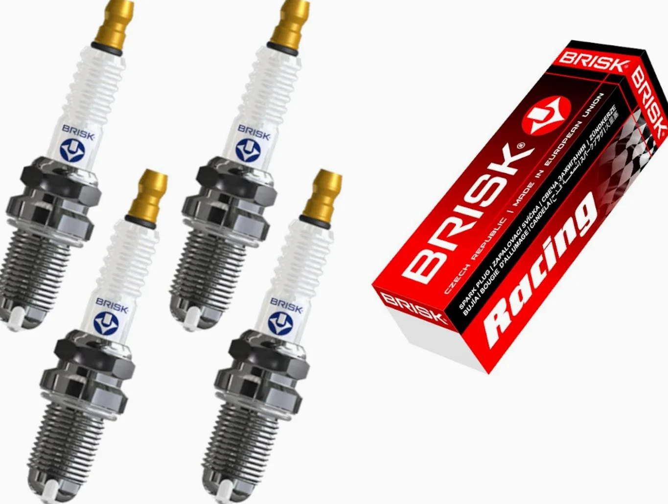 BRISK Premium Racing BOR12LGS 3092 Bujías de Encendido, 4 piezas