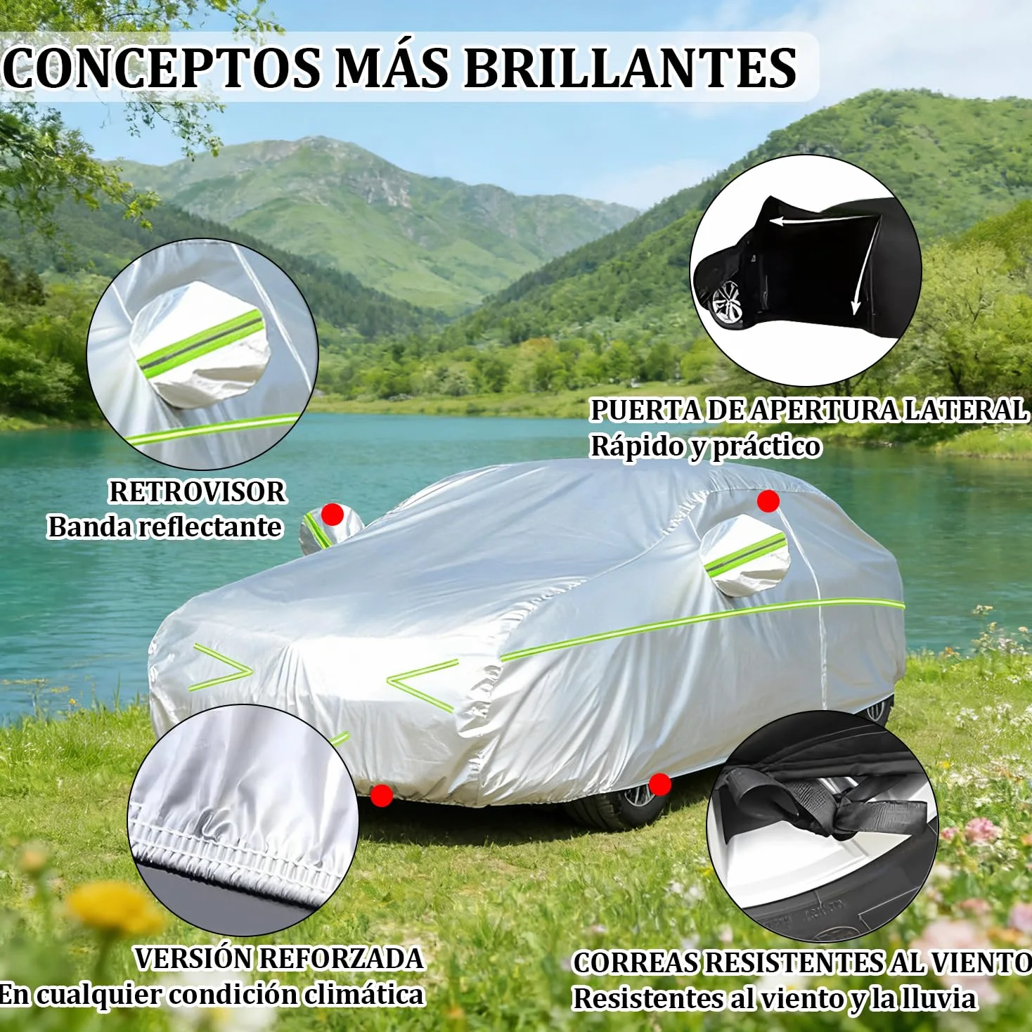 Funda Coche Exterior para Mazda CX-60 (2022-2026) | Forro Suave, Transpirable, Antiviento, Impermeable, Tejido Oxford, Anti-UV, 4 Estaciones