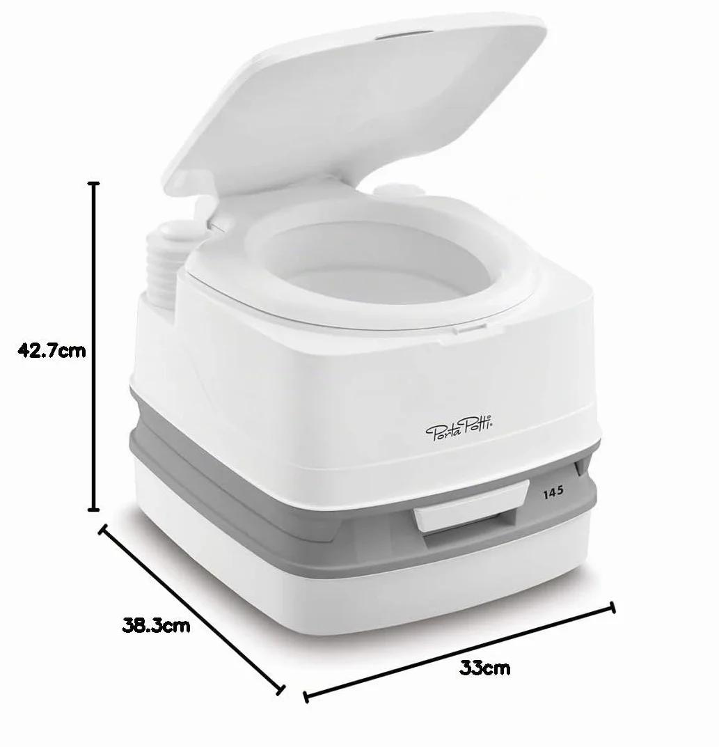 Thetford 92802 Porta Potti 145 Indoro Portátil Qube, Blanco, 330 x 383 x 427 mm