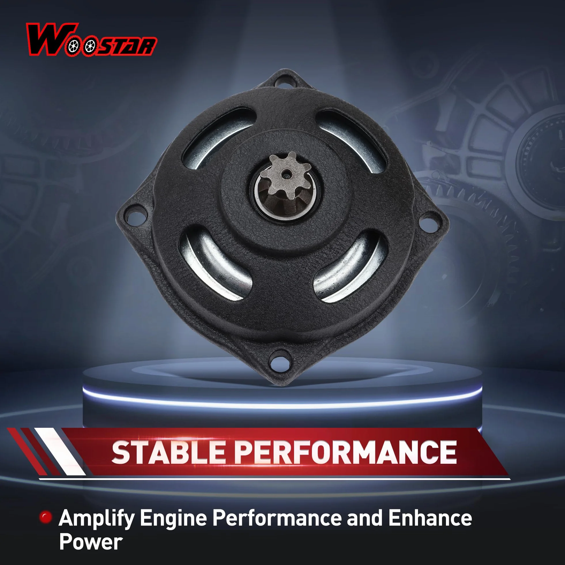 WOOSTAR Heavy Duty 7 Dientes Caja de Cambios Embrague Moto Reemplazo para 2 Tiempos 47cc 49cc Minimoto Pocket Bike ATV 4 Wheeler Go Kart Scooter