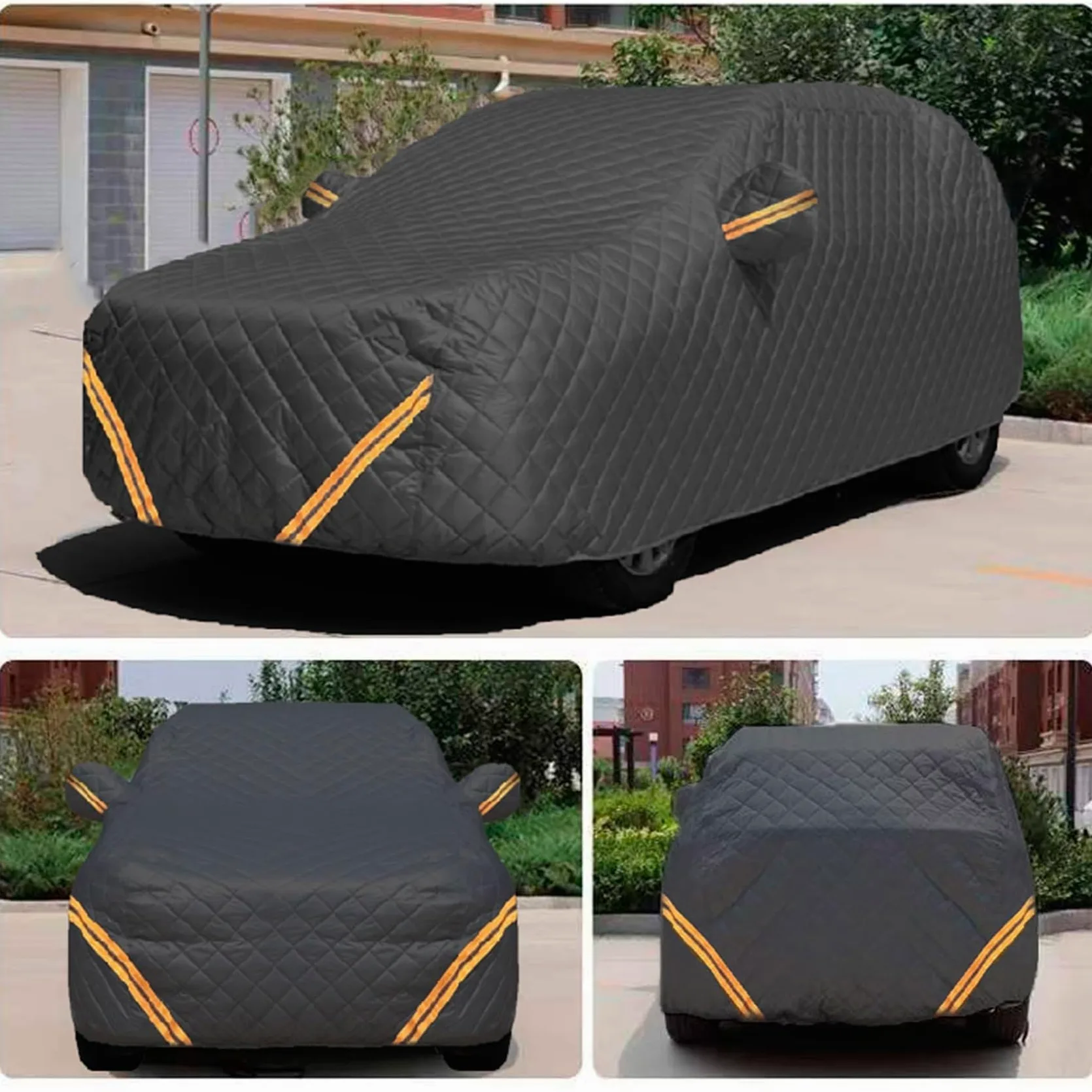 Funda para Coche Antigranizo para Ford Puma St, Cubierta Impermeable para Coche Al Aire Libre A Prueba De Polvo Protección para Todo Clima con Tiras Reflectantes(DD)