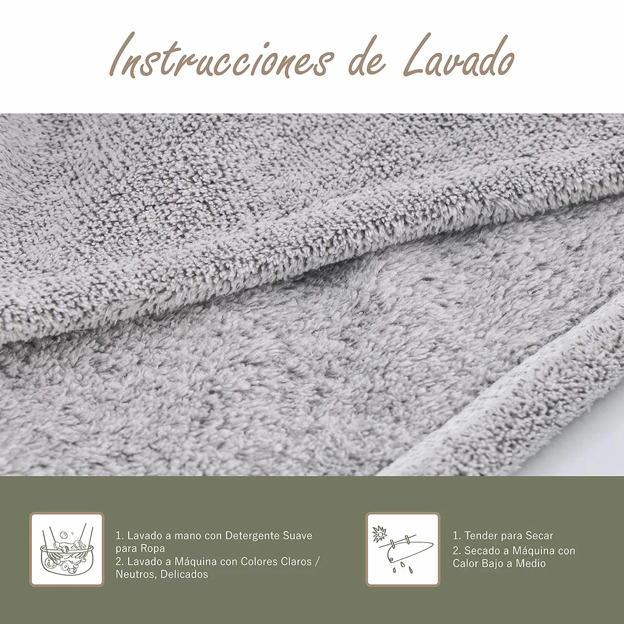 myHomeBody Toallero de Pelo Turbante Secado Rápido Fibra de Bambú Absorbente Ultra Suave Gris 1 Unidad