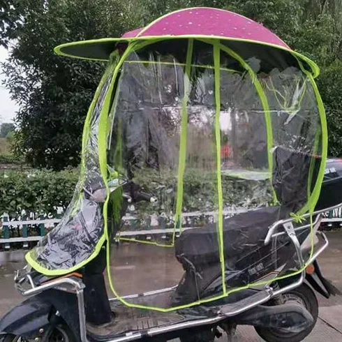 Toldo universal para scooter, totalmente cerrado, impermeable, para scooters, diseño plegable para un fácil almacenamiento y transporte