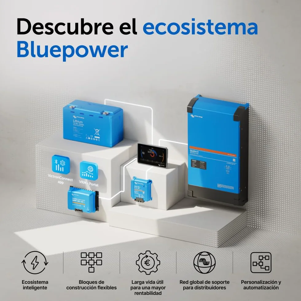 Victron Energy SmartShunt Monitor de Batería de 500 amperios (Bluetooth)