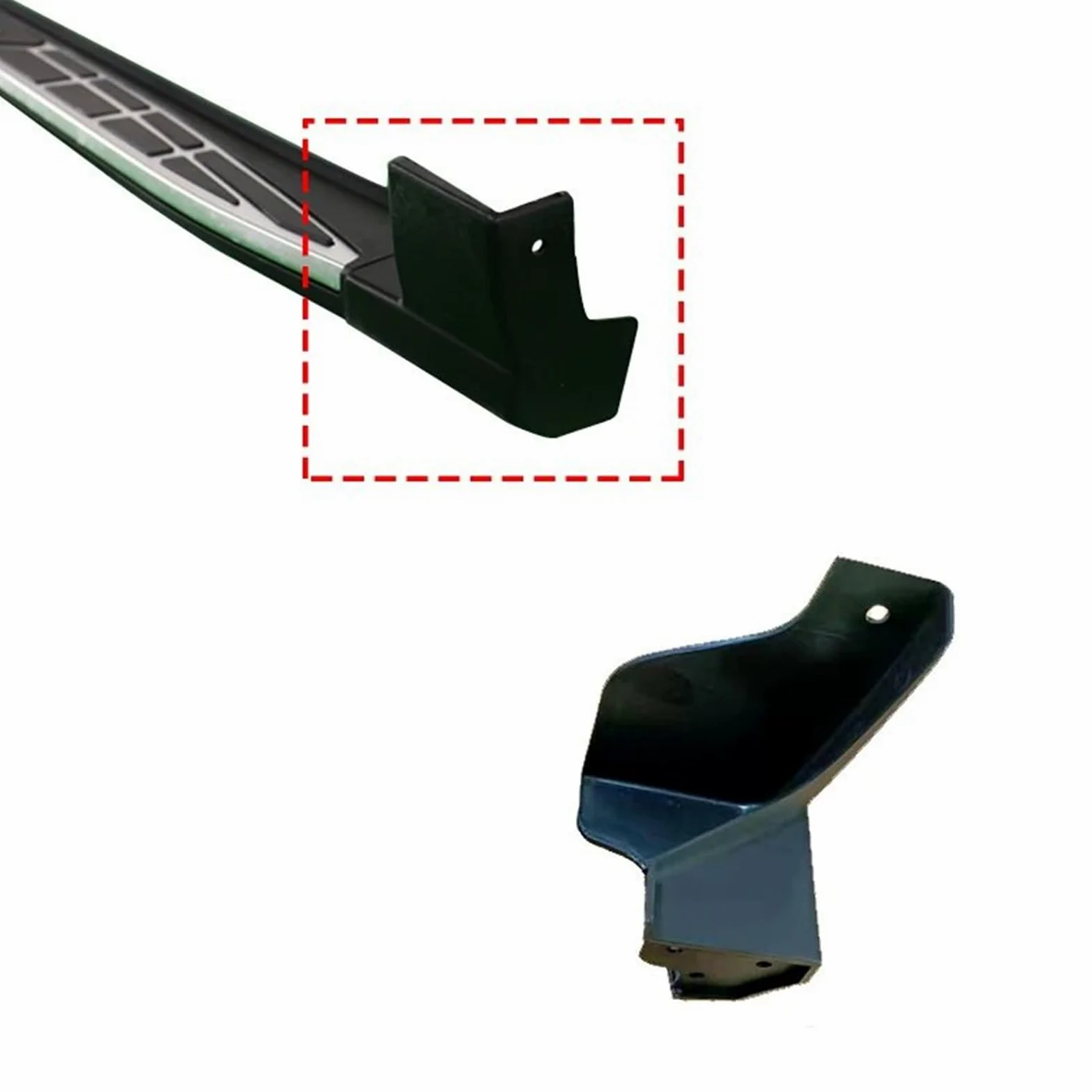 Faldón Lateral para Nissan para Qashqai J11 2016 2017 2018 2019 2020 Tapa Extremo Estribo Lateral Puerta Coche Estribo Tapa Tapón Extremo Car Side Faldón(Whole Kit 4pcs)