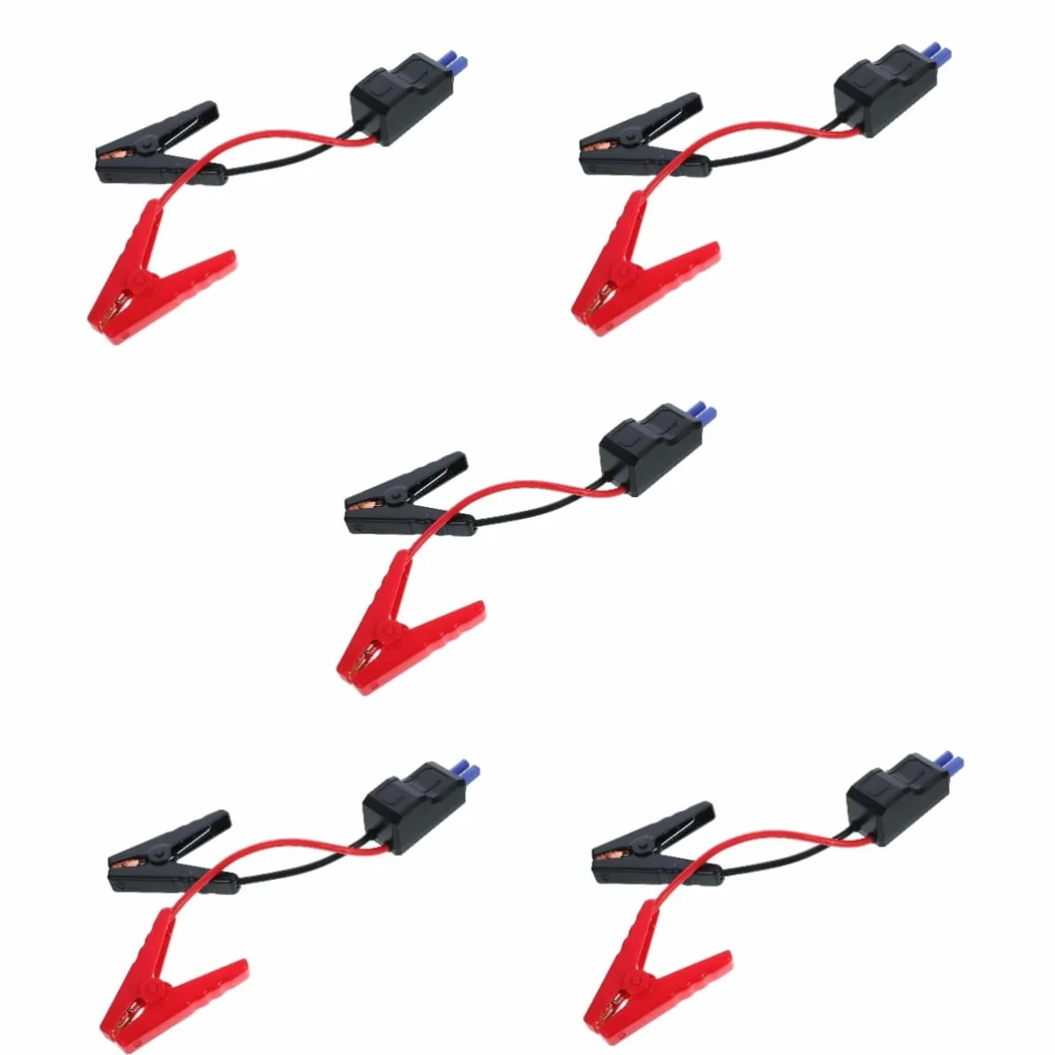 5piezas Cables De Arranque De Batería Pinzas Inteligentes Para Vehículos Reemplazo De Abrazaderas De Batería Cables De Emergencia De Alta Capacidad Compatibles Cargadores