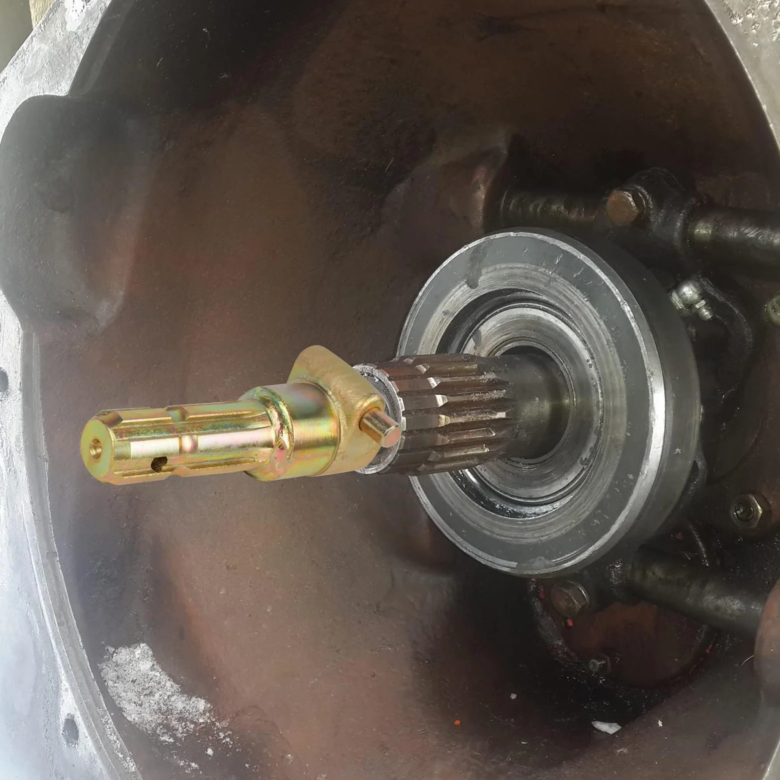 Adaptador PTO para Tractor 1 3/8 Pulgadas 6 Estrías Hembra y Macho Extensor