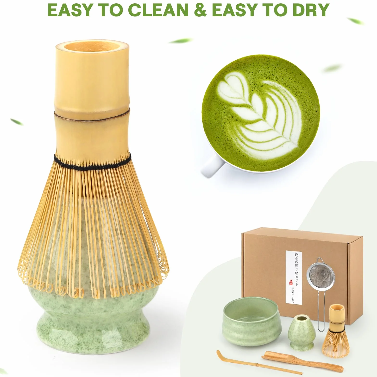 Matcha Kit 5 Piezas Bambú para Amantes del Matcha y Ceremonias del Té