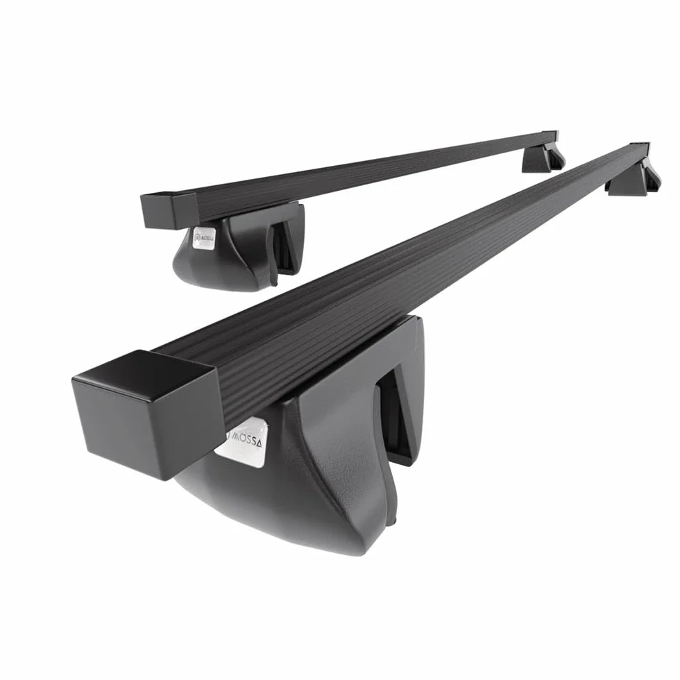 Mossa Barras de Techo Acero aptas para Dacia Duster II SUV 2018-2024 Negro | railing