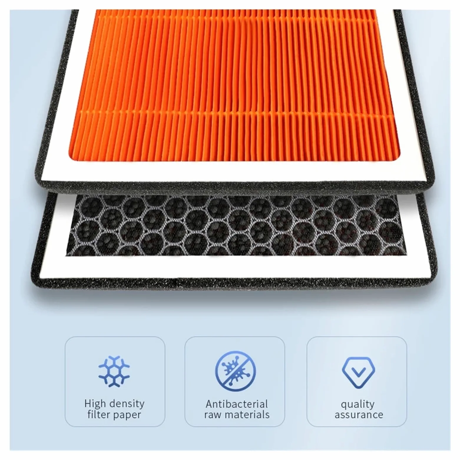 Filtro De Aire De Cabina Compatible Con Ford Ranger, Filtro De Aire Acondicionado De Carbón Activado Con Fragancia Para Purificar El Habitáculo Filtro de Polen Biofuncional Habitáculo Antipolen
