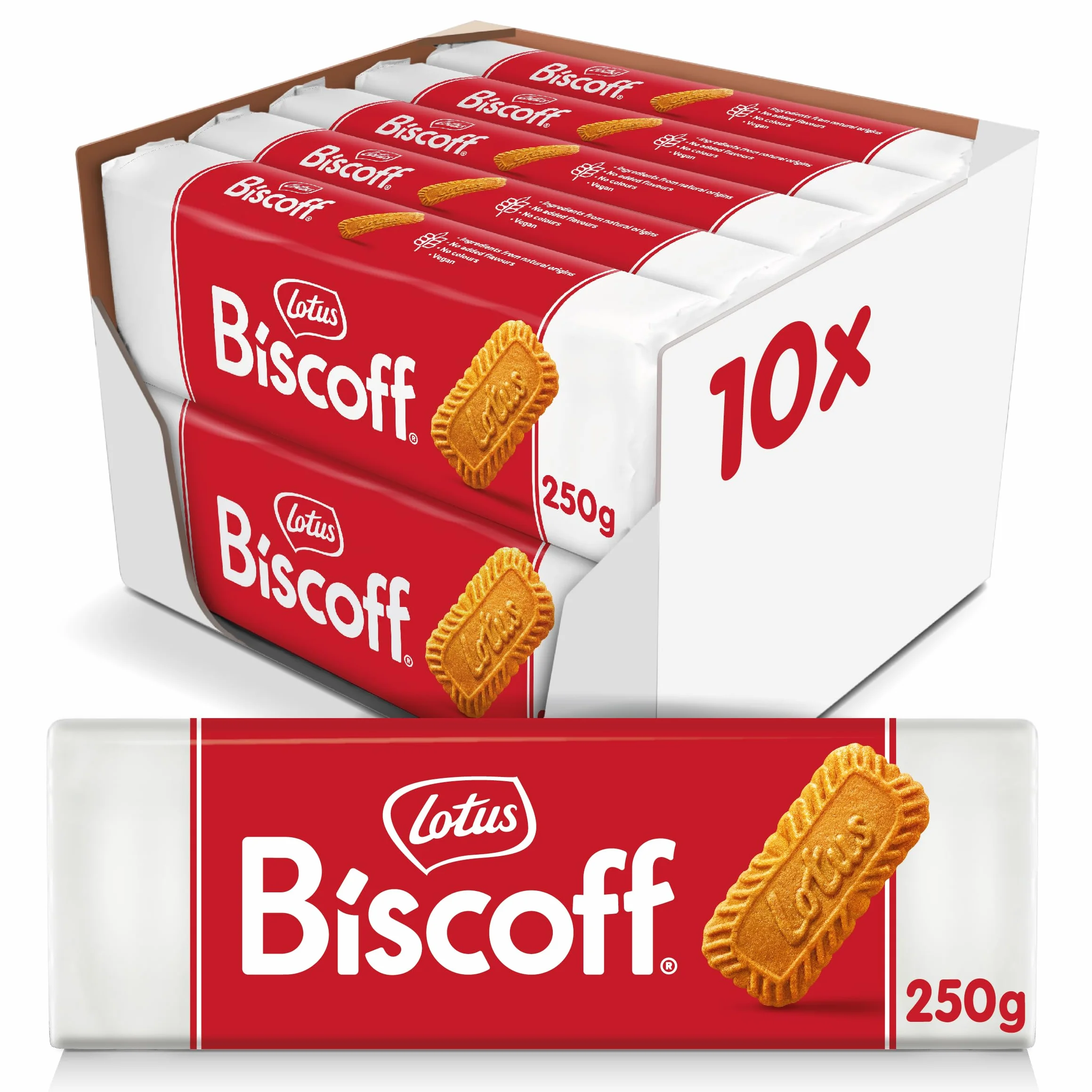 Lotus Biscoff Galleta Caramelizada Vegano 10 x 250g 2,5 kg
