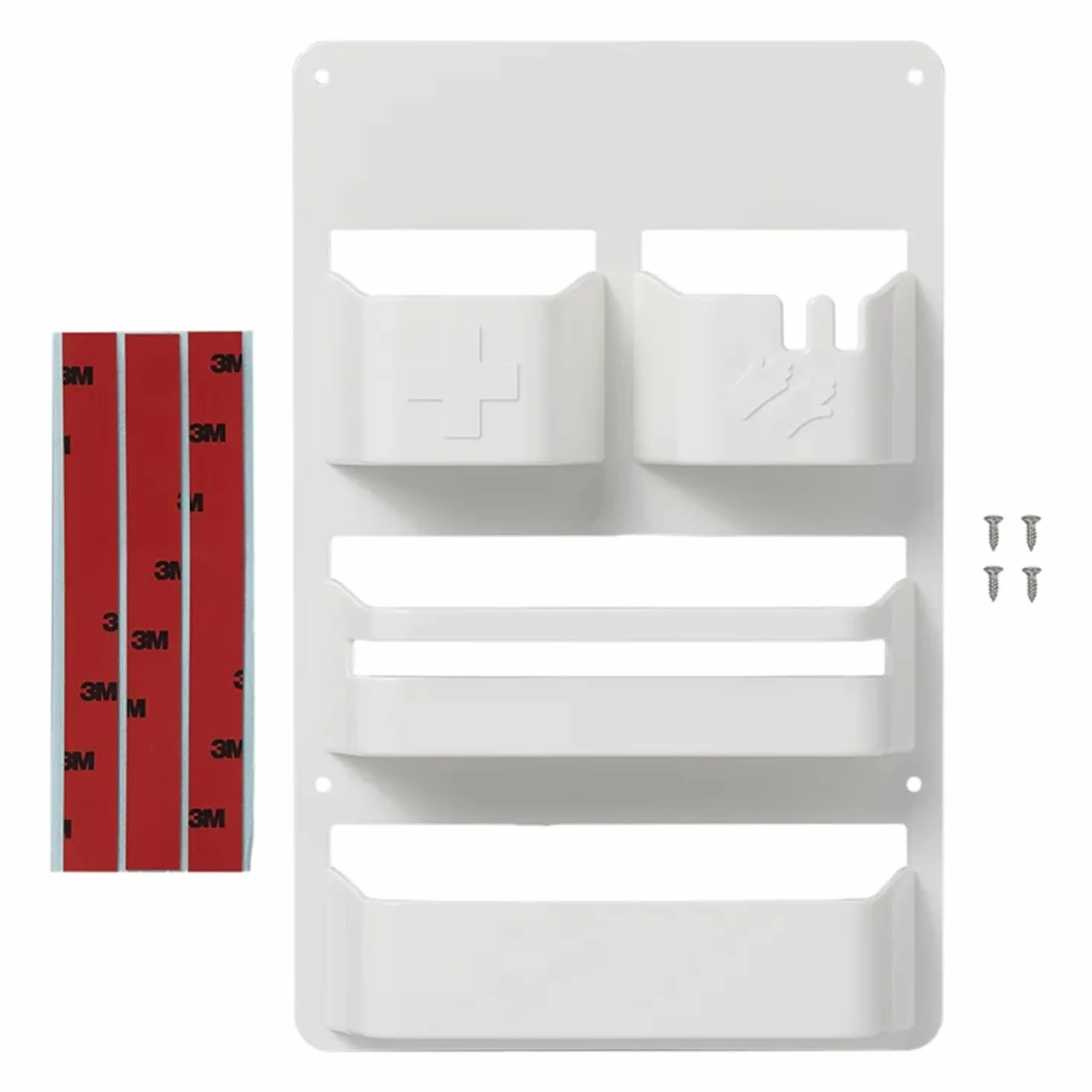 ProPlus 230094 Organizador para puerta de servicio, caravana, caravana, tamaño 28 x 18 x 4,8 cm, con cinta adhesiva M3