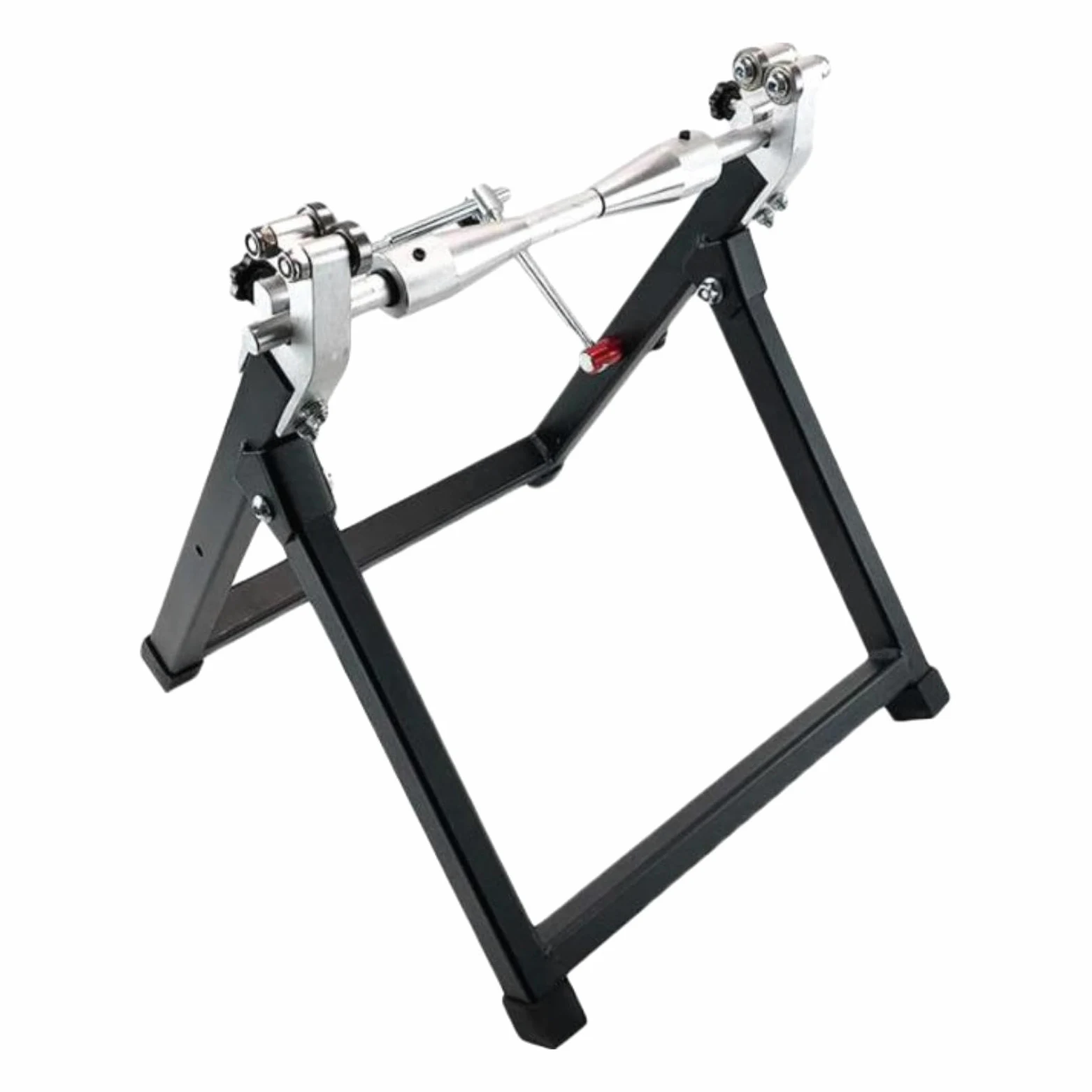 Oshhni Equilibrador de ruedas para motocicletas Soporte para equilibrar ruedas de motocicletas Accesorios estables para trabajo pesado Herramienta para, Plata