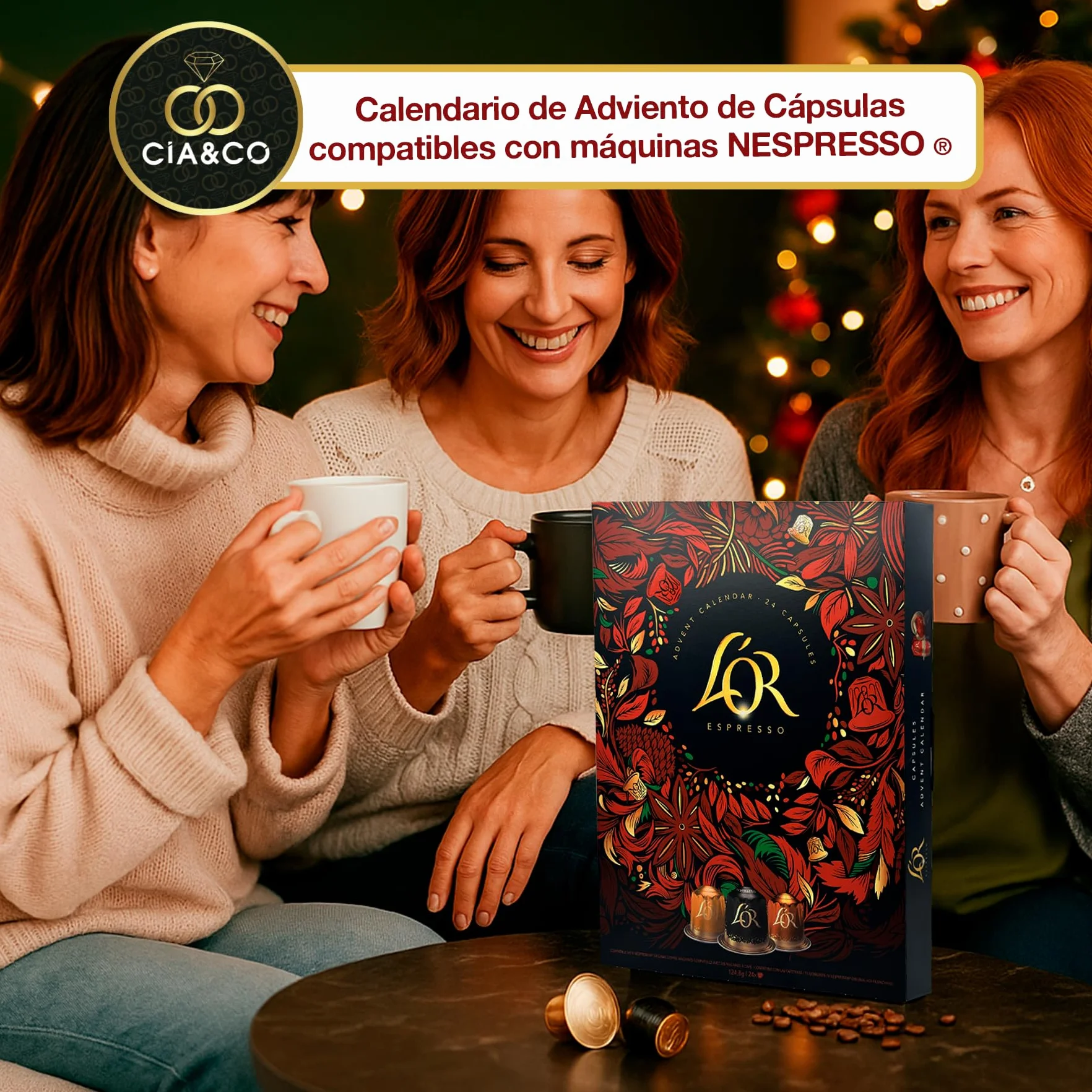 L’OR Espresso Calendario de Adviento 2025 24 Cápsulas Café Premium Compatibles Nespresso Edición Gourmet