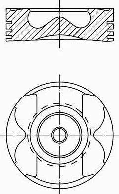 MAHLE Kolben 001PI00182002